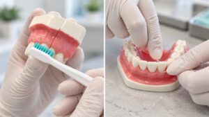 Demonstração de Escovação e Fio Dental c
